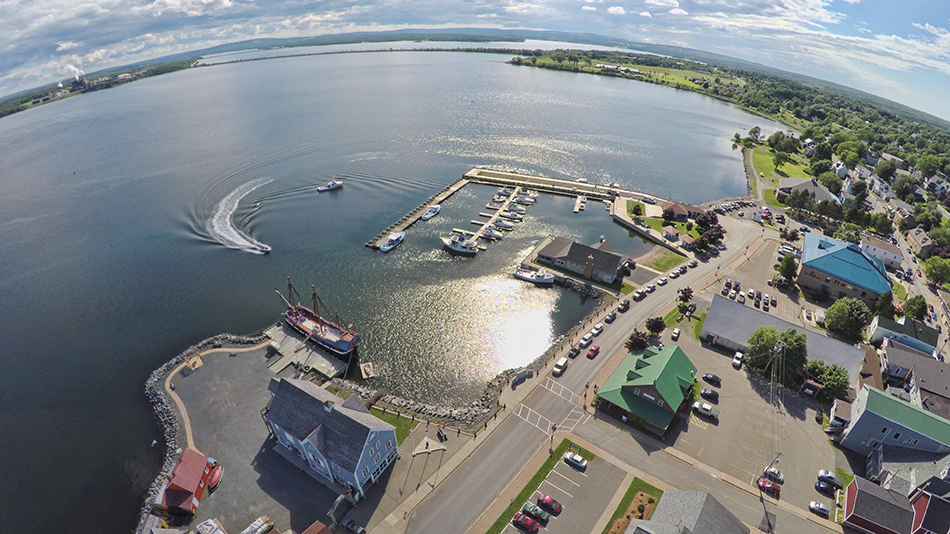 Pictou Waterfront arial