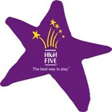 HIGH FIVE star with logo