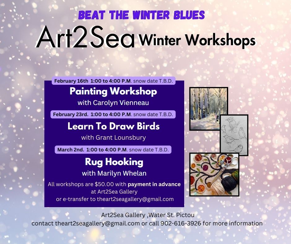 Art2Sea Winter Workshops