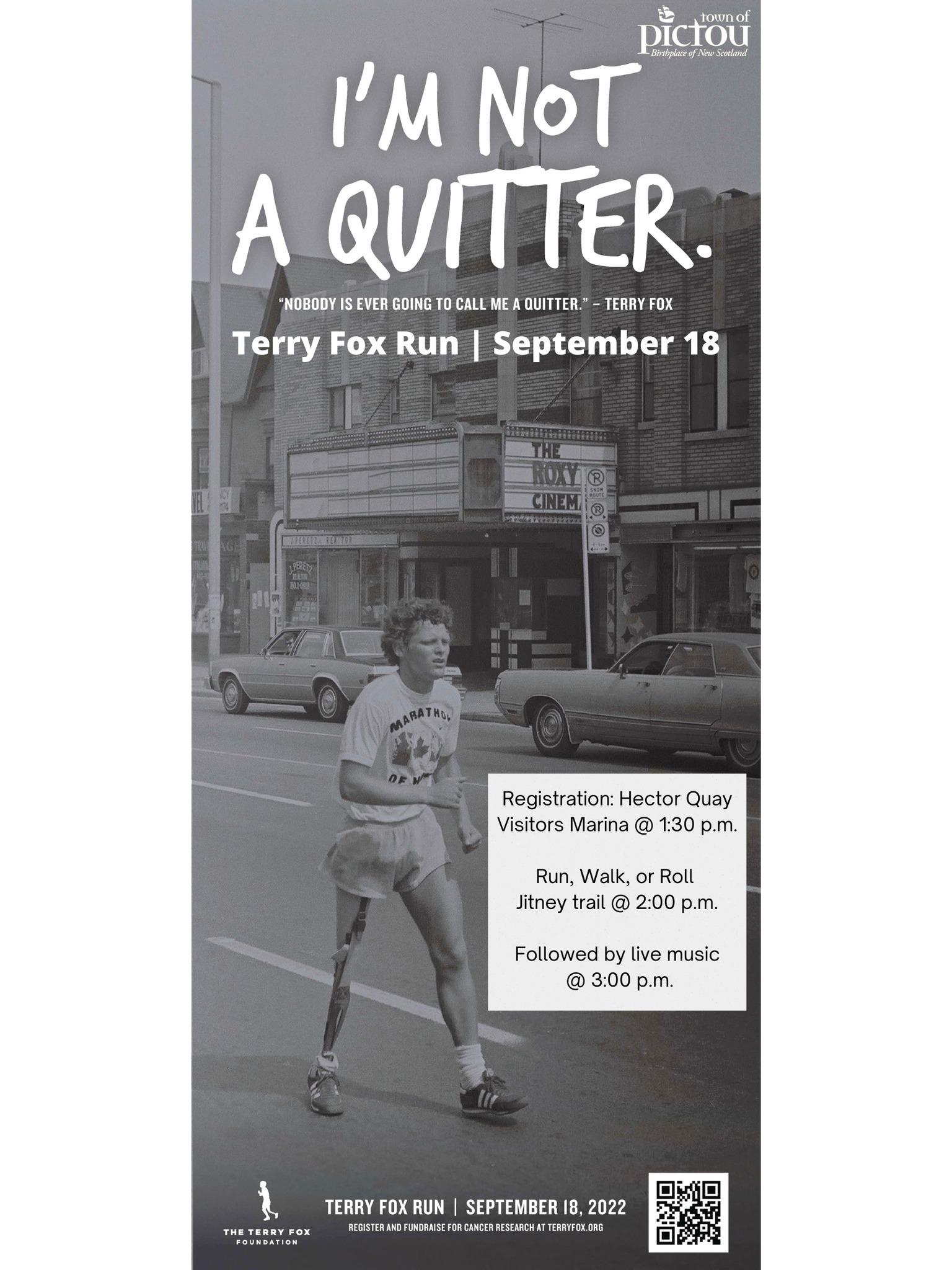 Terry Fox Run Poster 2022